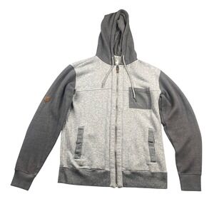 Billabong‎ Mens Full Zip Hoodie Sweatshirt Gray Two Tone Size Medium Casual